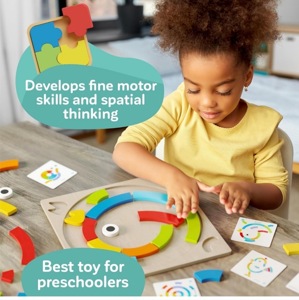 Toddler learning wooden Montessori toys - Picture 4 of 8